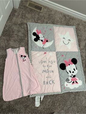 Minnie Mouse Crib Blanket and Sleep Sack